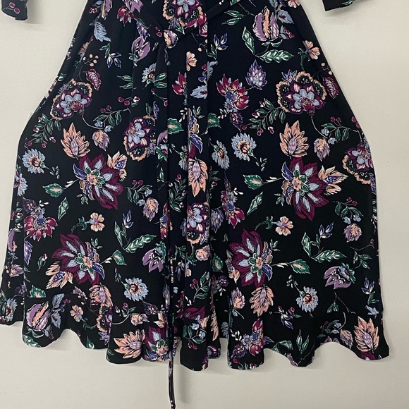 Leota Libby  Wrap Ruffle Bottom Dress Sz XL - Picture 8 of 10